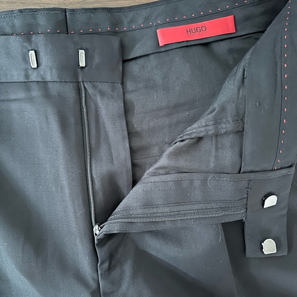 Hugo Boss black straight leg trousers - Picture 3 of 5